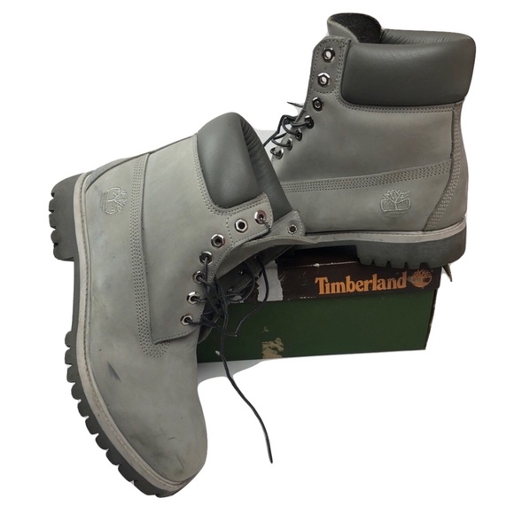 grey timberland boots size 5